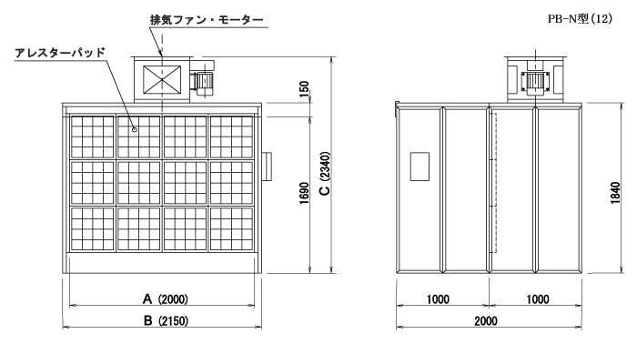 パーカー・スクラバーブースP型