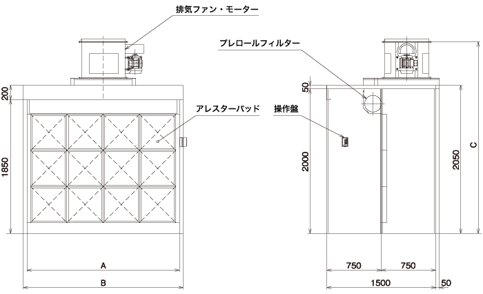 パーカー・ペイント・アレスターブースF型